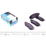 Колодки гальмівні (передні) Renault Trafic III/Opel Vivaro II 14- (TRW) 