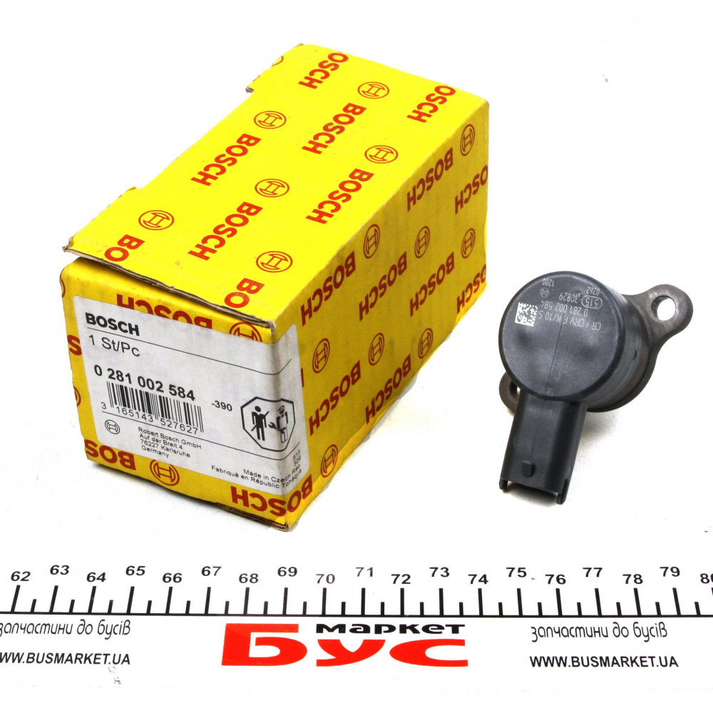 Клапан редукційний рейки паливної Fiat Doblo 1.3JTD 2003-