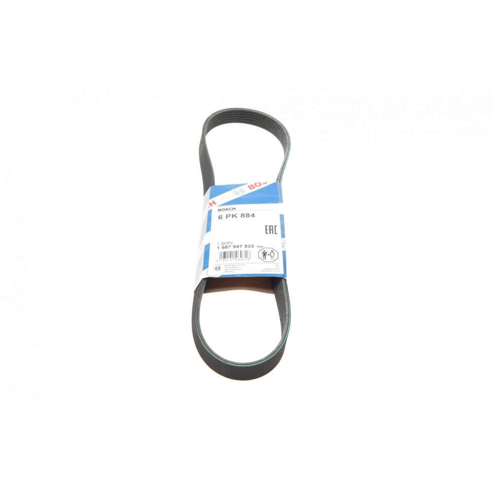 Ремінь генератора Toyota Auris/Yaris 1.33VVTi 08-12/Nissan Micra 1.0/1.3 92-00 (6PK884)