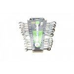 Набір ключів шарнірних комбінованих з тріскачкою (12 шт) (8-19mm) 