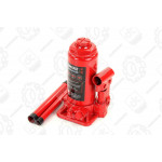 Домкрат бутылочный, 8т, красный H=200/385 <ДК> 