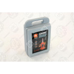 Домкрат бутылочный двухштоковый пластик, красный 2т, H=165/410 <ДК> 