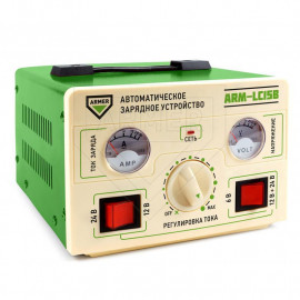 Зарядний пристрій 15Amp 6/12 / 24V ручне регулювання <ARMER>