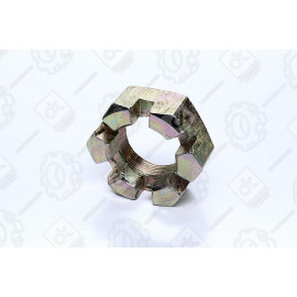 Гайка М33х1,5 пальца реакт.корончат. КаМАЗ, Краз (высокая, Н=22-24мм) <ДК>