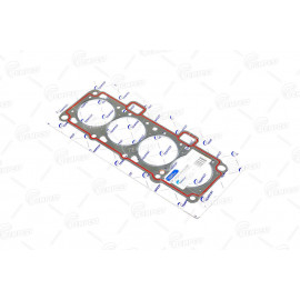 Прокладка ГБЦ ВАЗ 2112 82,0 дв. 1.5-1.6 16кл. (Метал) з герметиком (TEMPEST)