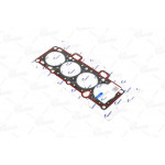 Прокладка ГБЦ ВАЗ 2108 76,0 без азбесту, з герметиком (TEMPEST) 