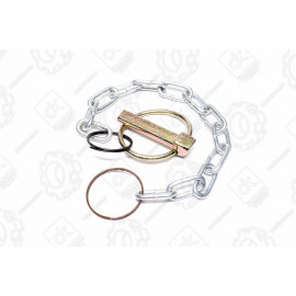 Чека МТЗ навішування задн. 9 мм. (З кільцем і ланцюжком) в зб. <ДК>