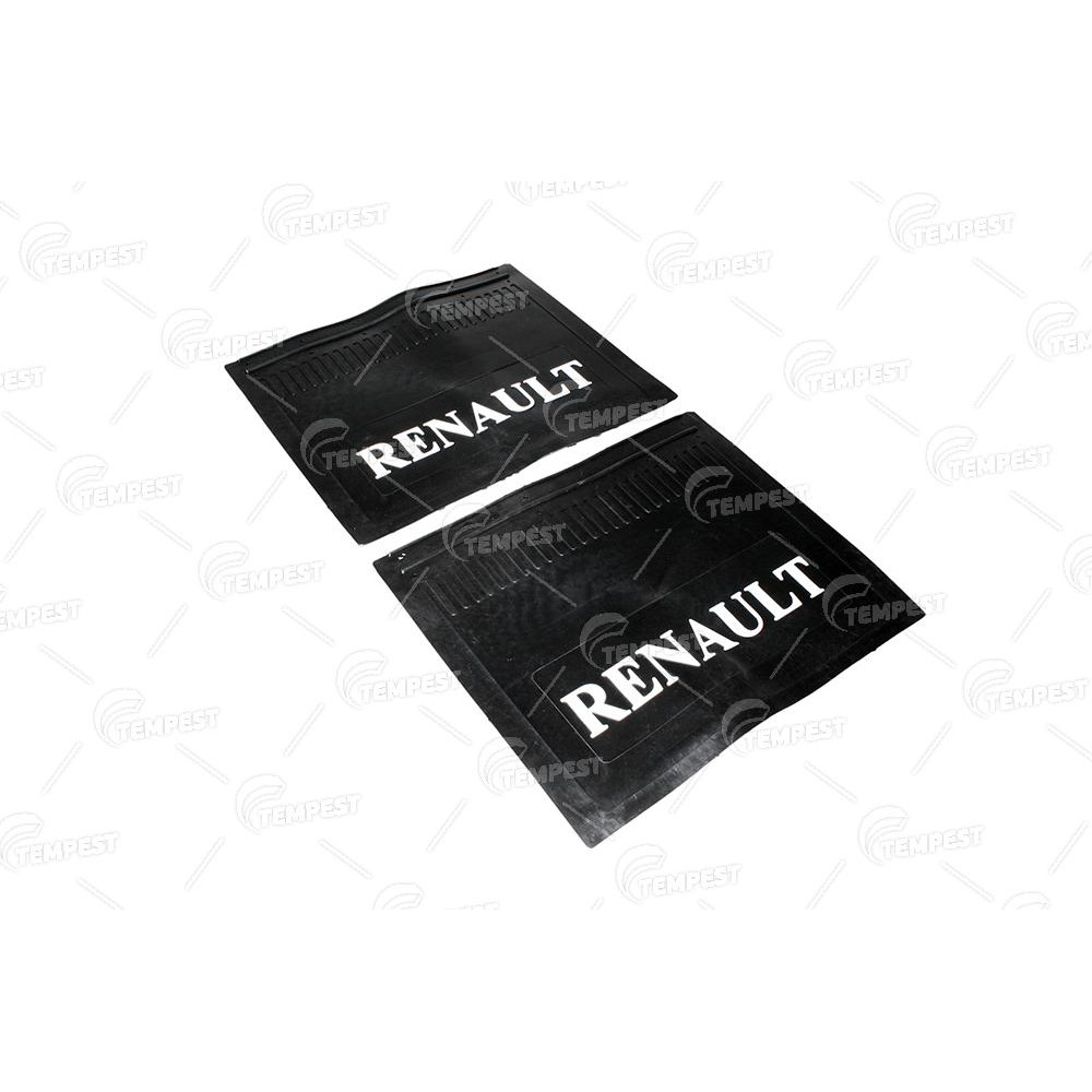 Брызговик 500X600X4 с объемной надписью RENAULT (TEMPEST)