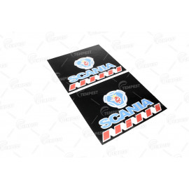 Бризговики 500X600X4 (кольоровий) з написом SCANIA (TEMPEST)