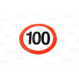 Наклейка обмеження швидкості 100 км. (TEMPEST)