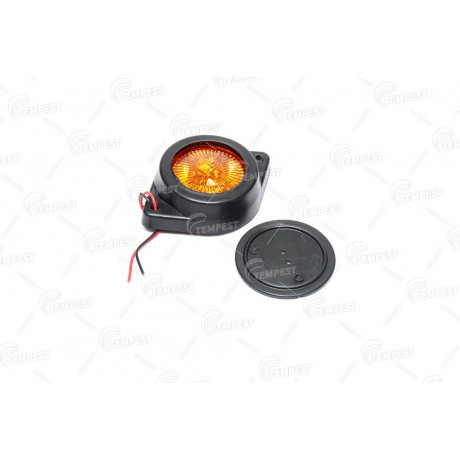 Фонарь габаритный 24V LED желтый (таблетка) (TEMPEST)