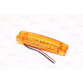 Ліхтар габаритний 24V LED жовтий (18 діодів, 2 ряди) (TEMPEST)