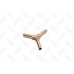 Зєднувач трійник 6мм зубчастий Y-обр для трубки (латунь) (RIDER) 