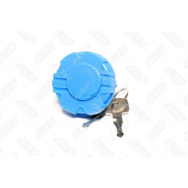 Пластикова cиня кришка бака DAF, MAN, MB 40 мм (з ключем) (RIDER)