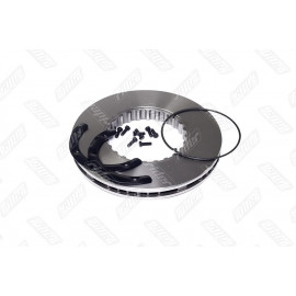 Диск гальмівний STANDARD RENAULT DXI, VOLVO (з монтажним к-том) (RIDER)