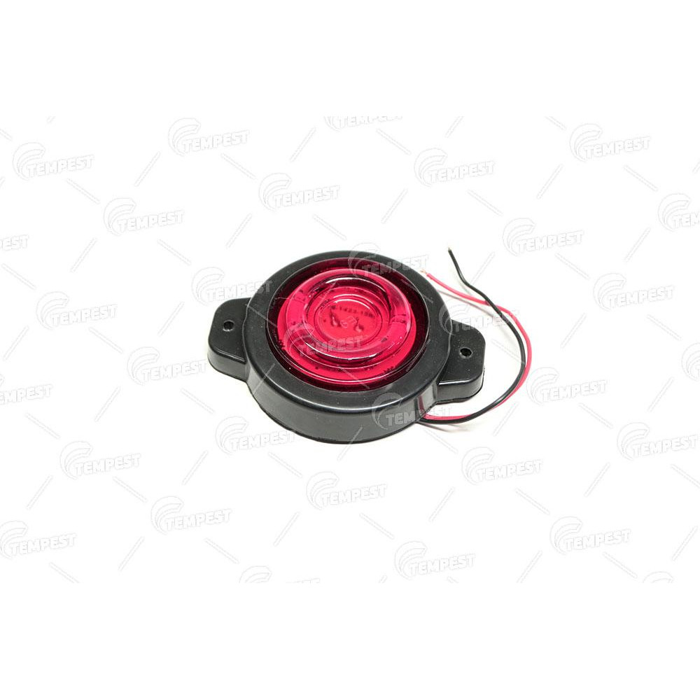 Фонарь габаритный 24V 10 LED красный круглый (TEMPEST)