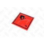 Табличка небезпечний вантаж (3-клас легко займисті рідини) 250х250 мм (TEMPEST) 