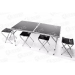 Стол складной 120*60 для пикника, рыбалки + 4 стула (комплект) <AXXIS> 