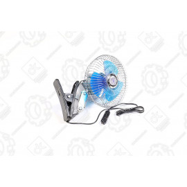 Вентилятор автомобільний 6 дюймів (прещепка), 24В <ДК>