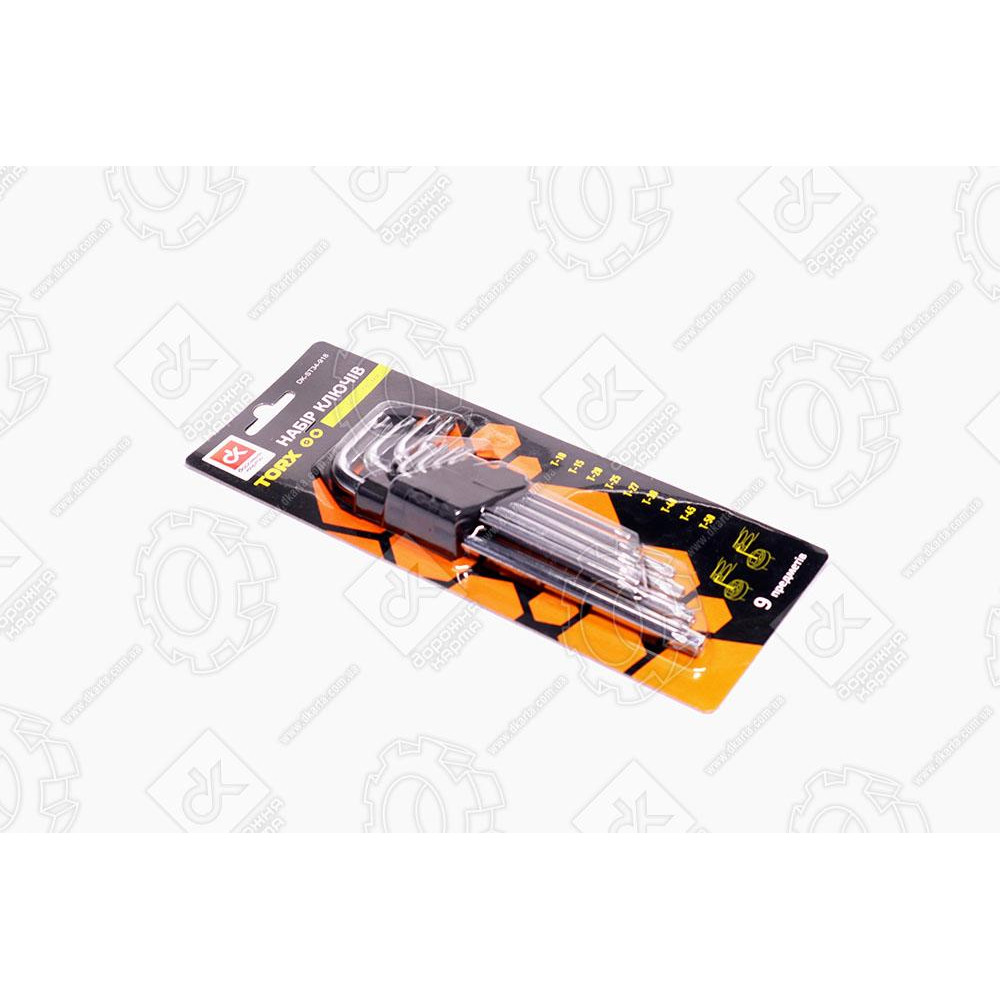 Набор ключей TORX 9 пр., Т10-50, L=180 мм <ДК>