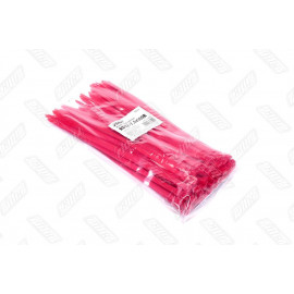 Хомут пластиковий 7.6х300мм. червоний 100шт./уп. <RIDER>