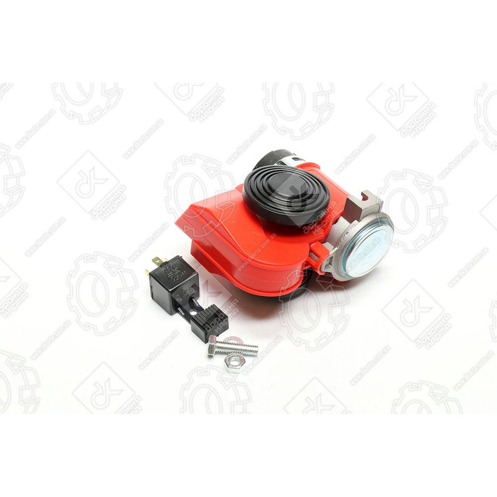 Сигнал улитка Nautilus mini  красный 12V <ДК>