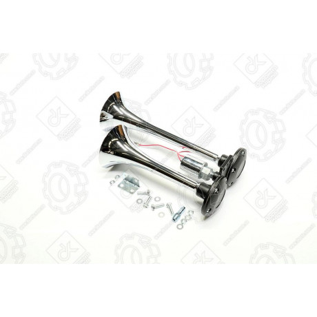 Сигнал дудка 2шт хром 230/295мм 24V <ДК>