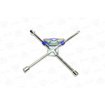 Ключ хрест посилений, з центр . пластиною, хром 17X19X21X1/2  мм. <ARMER> 