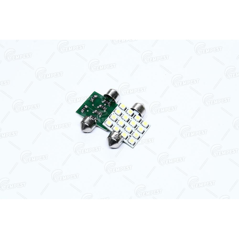 Лампа LED софитная C5W 12V  T11x36-S8.5 (16 SMD 2835) WHITE   <TEMPEST>