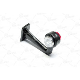 Ліхтар габаритний 24V / 20 см. (Двоколірний кутовий 90 гр.) LED (TEMPEST)