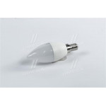 Светодиодная лампа C37, 5W,4100k, 400lm, E14,220V <DECARO> 