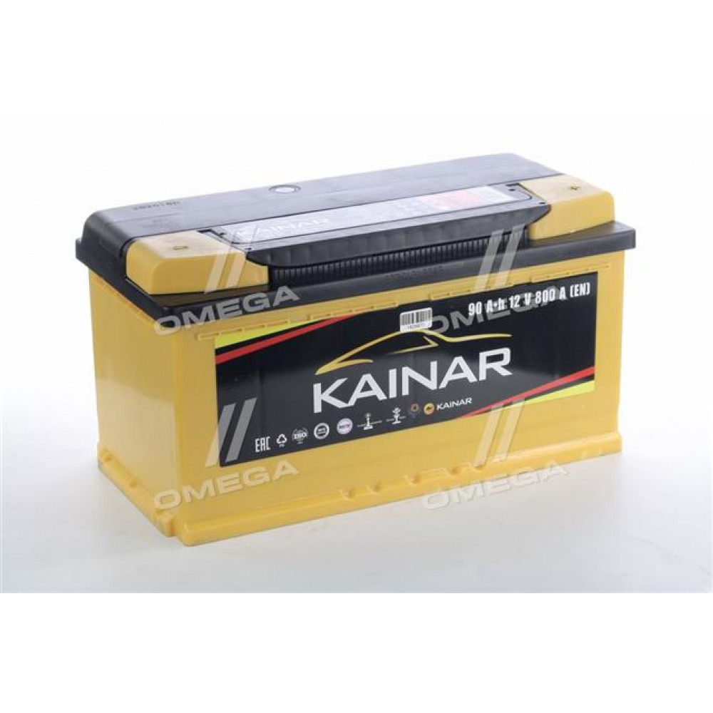 Аккумулятор   90Ah-12v KAINAR Standart+ (353х175х190),R,EN800