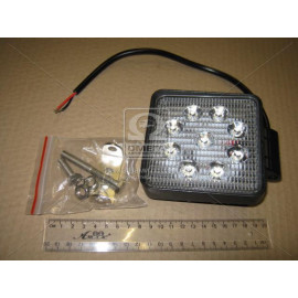 Фара LED квадратна 27W, 9 ламп, 110*164мм, вузький луч (ТМ JUBANA)