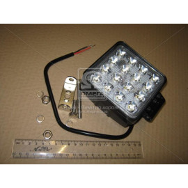 Фара LED квадратна 48W, 16 ламп, 110*110мм, широкий луч (ТМ JUBANA)