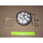 Фара LED кругла 36W, 12 ламп, 145*145мм, гібридний луч (ТМ JUBANA) 