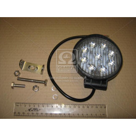 Фара LED кругла 27W, 9 ламп, 110*128мм, широкий луч (ТМ JUBANA)