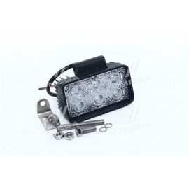 Фара LED прямокутна 18W, 6 ламп, 110 * 114,5мм, вузький промінь <ДК>