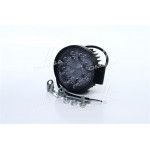 Фара LED кругла 24W, 8 ламп, 110 * 128мм, вузький промінь <ДК> 