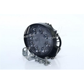 Фара LED кругла 24W, 8 ламп, 110 * 128мм, широкий промінь <ДК>