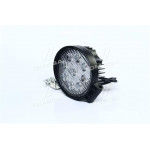 Фара LED кругла 27W, 9 ламп, 110 * 128мм, широкий промінь <ДК> 