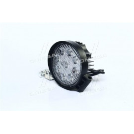 Фара LED кругла 27W, 9 ламп, 110 * 128мм, широкий промінь <ДК>