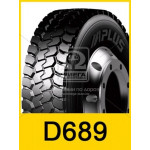 Шина 11,00R20 152/149K (18PR) D689 (Aplus) з камерою та обідною стрічкою 