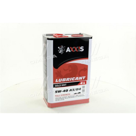 Олива моторн. AXXIS  5W-40 A3/B4 Gold Sint (Канiстра 4л)