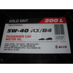 Олива моторн. AXXIS  5W-40 A3/B4 Gold Sint (Дiжка 200л)  Олива моторн. AXXIS  5W-40 A3/B4 Gold Sint (Дiжка 200л)