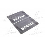 Бризговики 40X60X4 з обємною написом SCANIA (TEMPEST) 