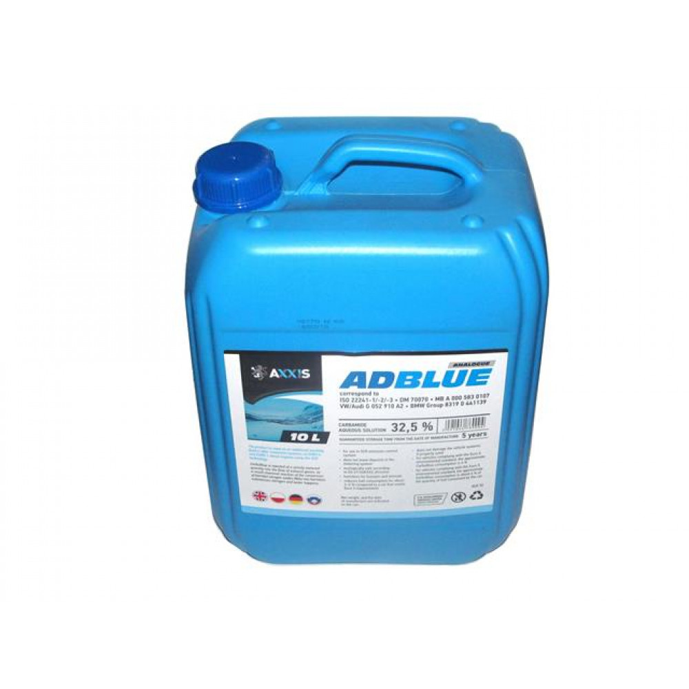 Жидкость AdBlue для снижения выбросов систем SCR (мочевина) <AXXIS> 10 л
