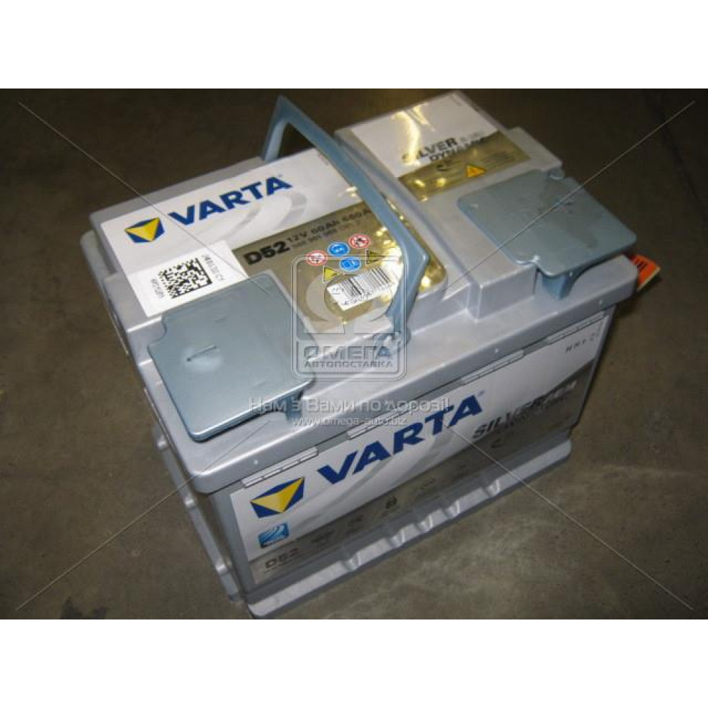 Акумулятор   60Ah-12v VARTA Silver Dynamic AGM (D52  ) (242х175х190),R,EN680 !КАТ. -10%