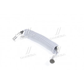 Кабель електричний спіральний полуприцеп КАМАЗ з вилками ПС-325 L = 7м