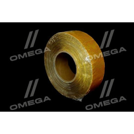 СТРІЧКА-Світловідбиваючі наклейки, РУЛОН 50М * 50мм ЖЕЛТАЯ (TEMPEST)