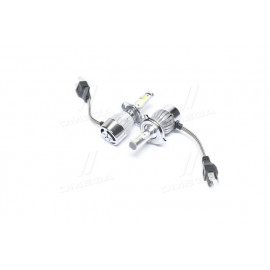 Лампа LED H4 12V радіатор с вентил (метал. корпус) 6000К (ви-во Китай)